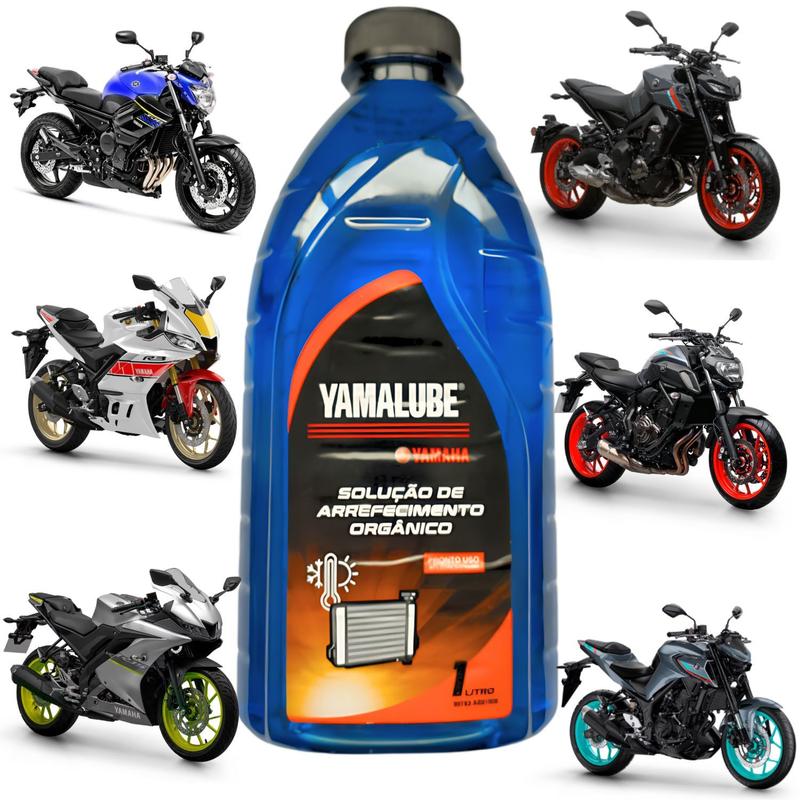 Kit 3 Litros Aditivo Radiador Yamalube Mt09 Xj6 Yzf 600 R6